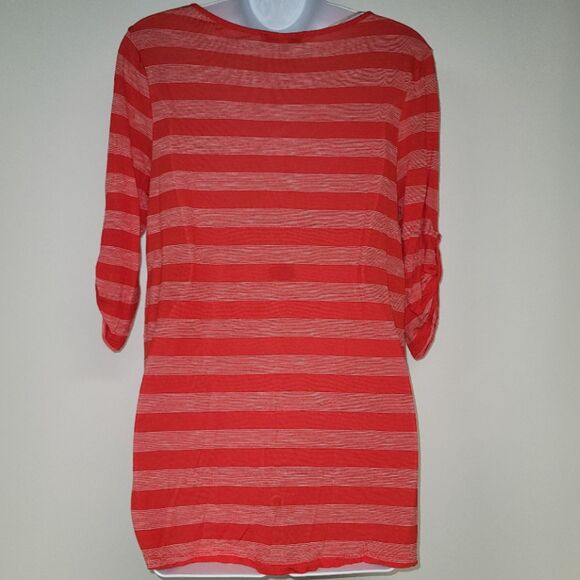 Bass Super Soft Striped 3/4 Sleeve Top Size Small - Picture 4 of 5